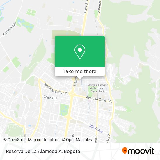 Reserva De La Alameda A map