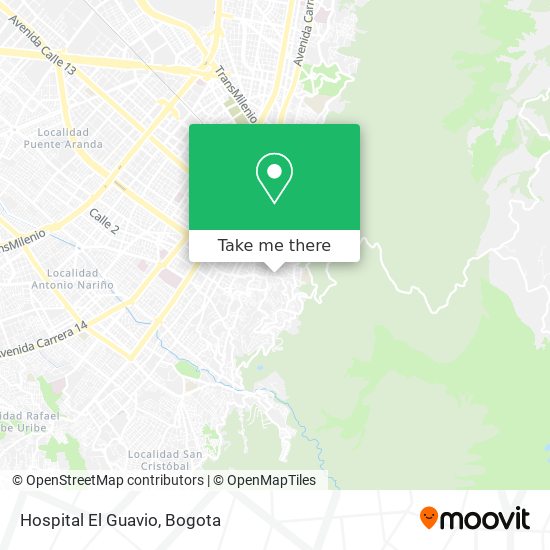 Hospital El Guavio map