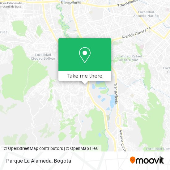 Parque La Alameda map