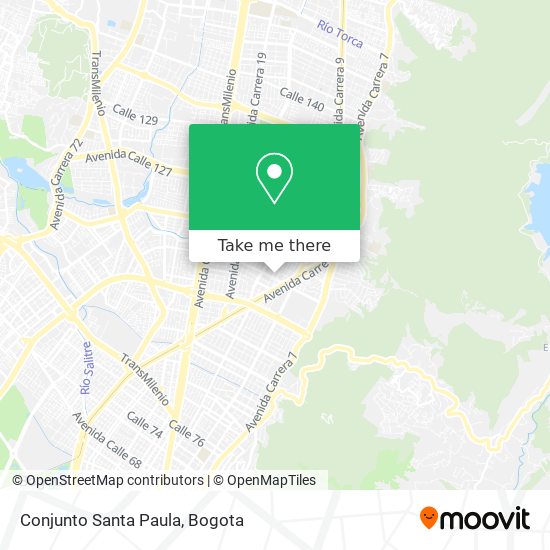 Conjunto Santa Paula map