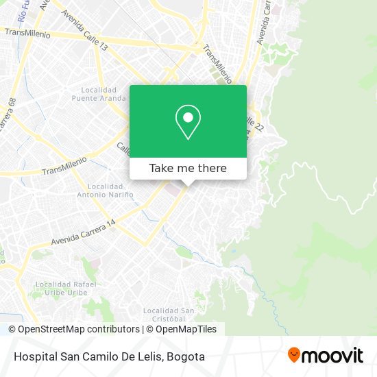 Hospital San Camilo De Lelis map