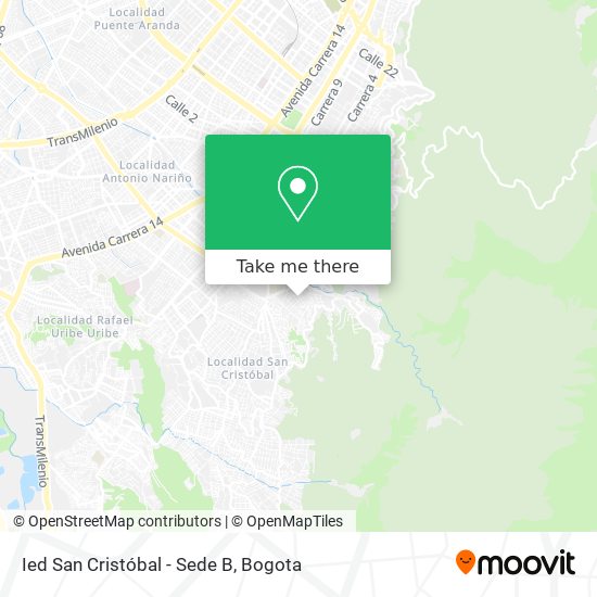 Ied San Cristóbal - Sede B map