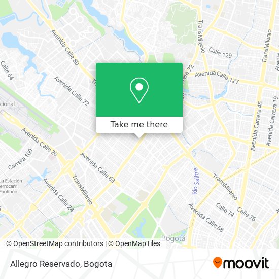 Allegro Reservado map
