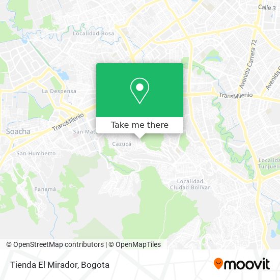 Mapa de Tienda El Mirador