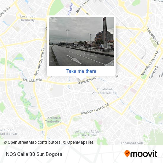 NQS Calle 30 Sur map