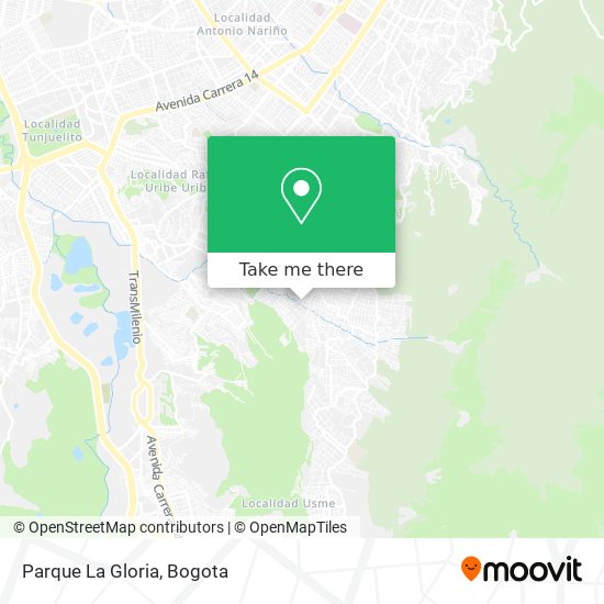 Parque La Gloria map