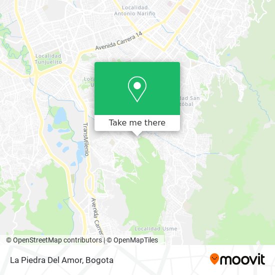 La Piedra Del Amor map