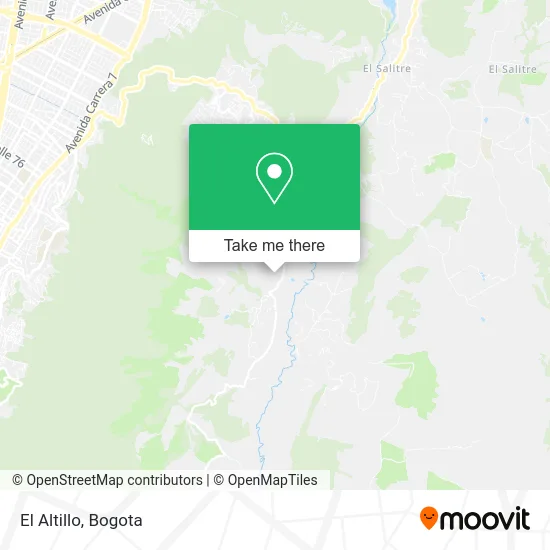 El Altillo map