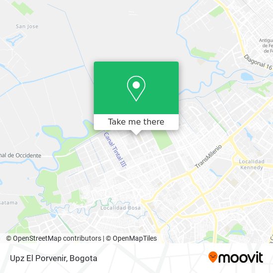 Mapa de Upz El Porvenir