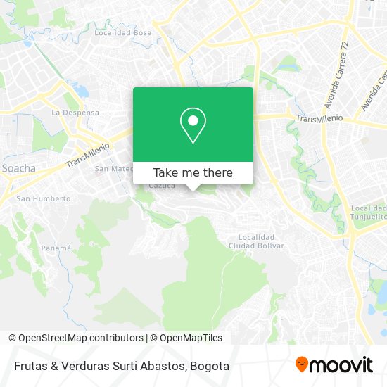 Mapa de Frutas & Verduras Surti Abastos