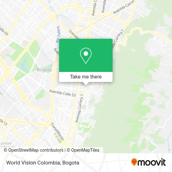 World Vision Colombia map