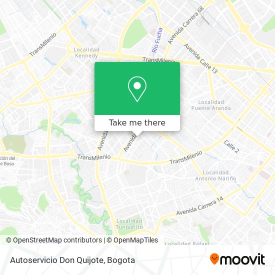 Autoservicio Don Quijote map