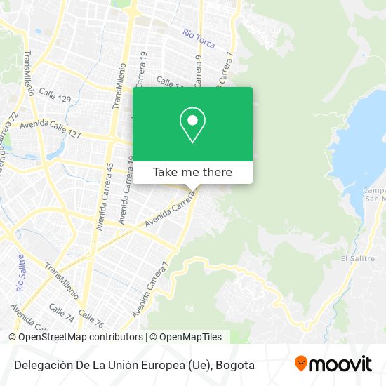 Mapa de Delegación De La Unión Europea (Ue)