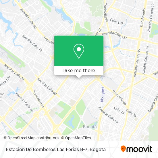 Estación De Bomberos Las Ferias B-7 map