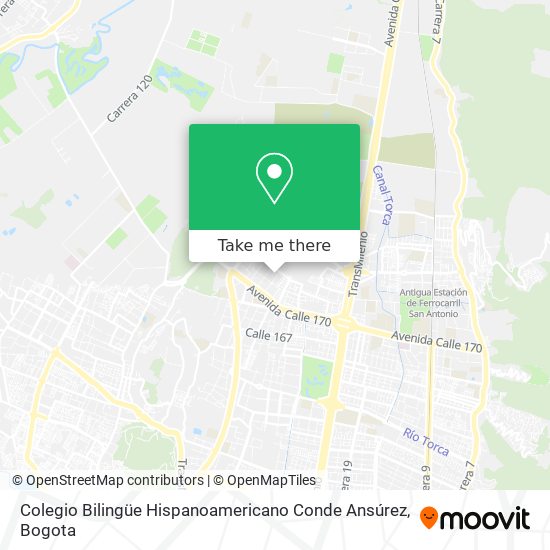 Colegio Bilingüe Hispanoamericano Conde Ansúrez map