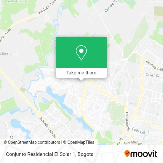 Mapa de Conjunto Residencial El Solar 1