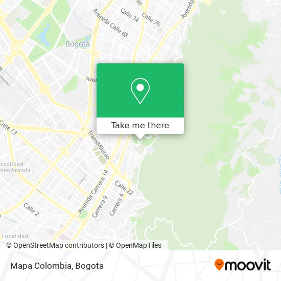 Mapa Colombia map
