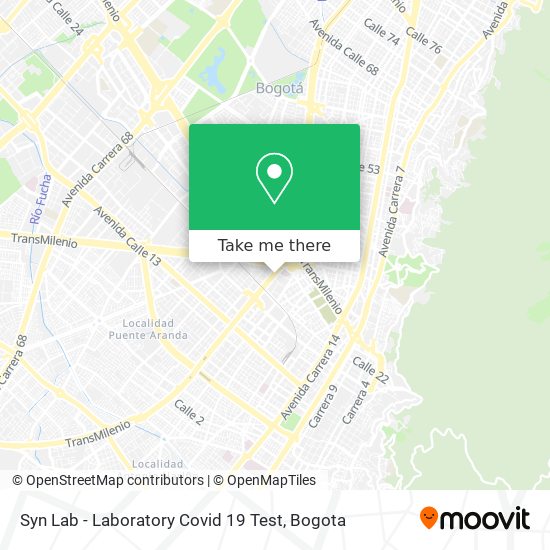 Syn Lab - Laboratory Covid 19 Test map