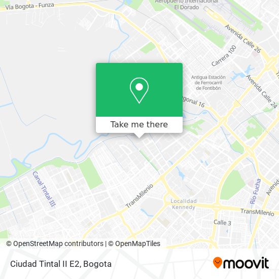 Ciudad Tintal II E2 map
