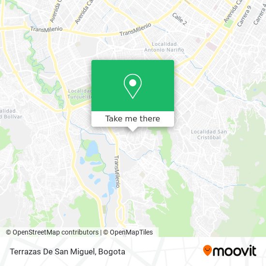 Terrazas De San Miguel map