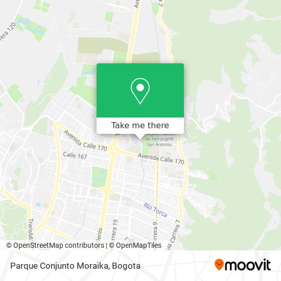 Parque Conjunto Moraika map