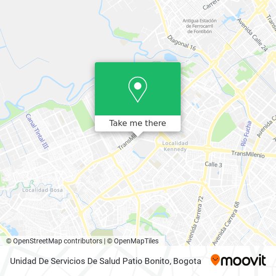 Mapa de Unidad De Servicios De Salud Patio Bonito