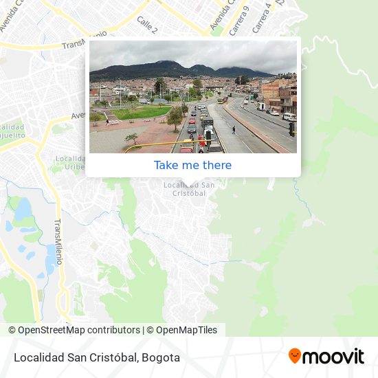 Localidad San Cristóbal map