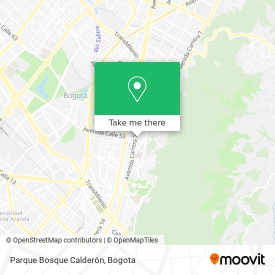 Mapa de Parque Bosque Calderón