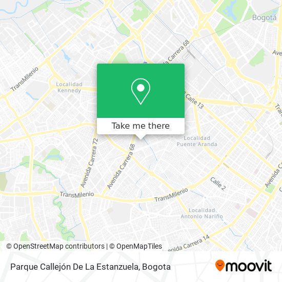 Mapa de Parque Callejón De La Estanzuela