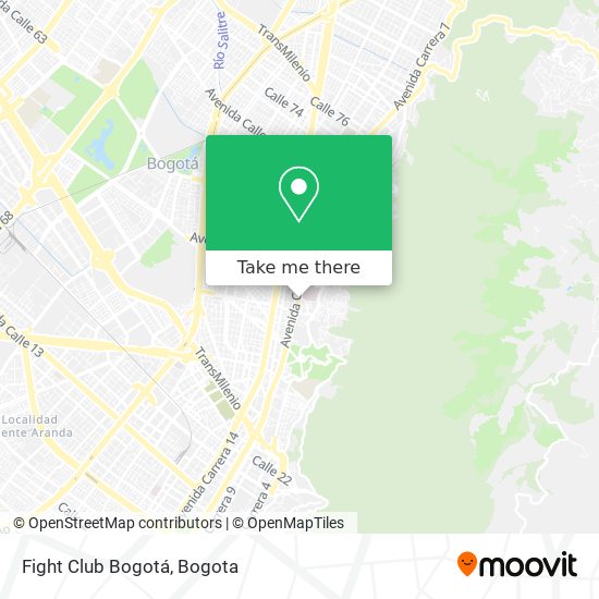 Mapa de Fight Club Bogotá