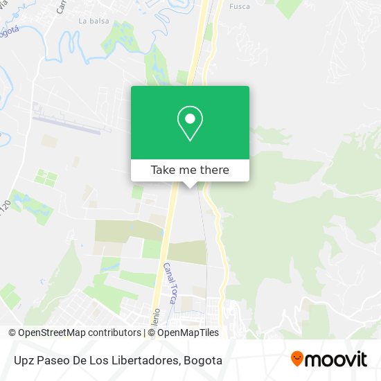 Upz Paseo De Los Libertadores map