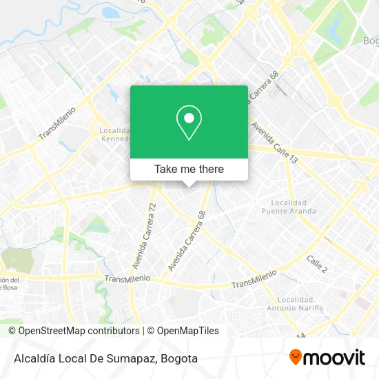 Alcaldía Local De Sumapaz map
