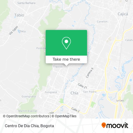 Mapa de Centro De Dia Chia