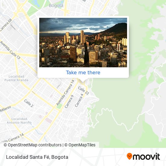 Localidad Santa Fé map