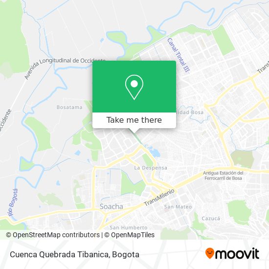 Cuenca Quebrada Tibanica map