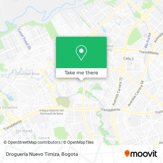 Droguería Nuevo Timiza map