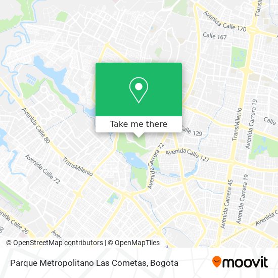 Parque Metropolitano Las Cometas map