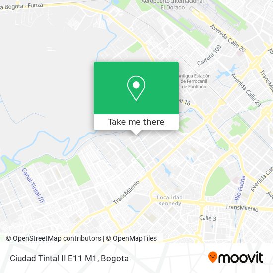 Ciudad Tintal II E11 M1 map