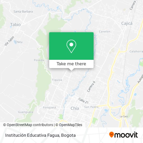 Institución Educativa Fagua map