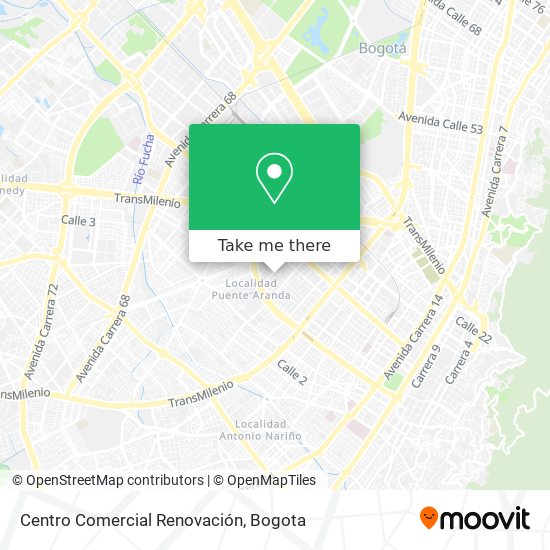 Mapa de Centro Comercial Renovación