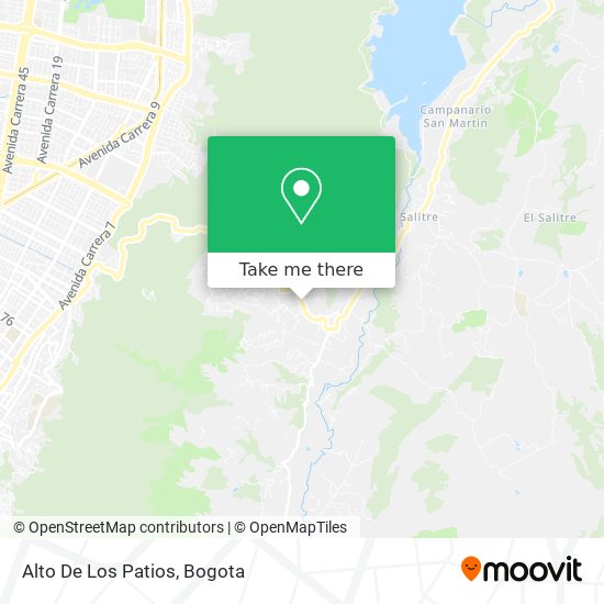 Alto De Los Patios map