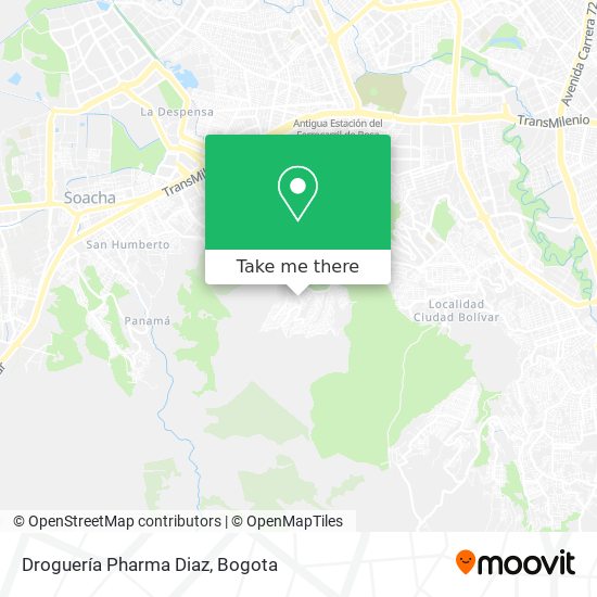 Mapa de Droguería Pharma Diaz