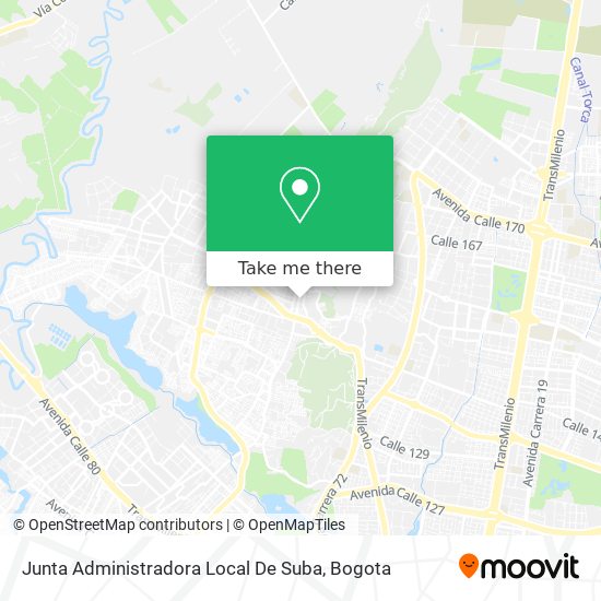 Mapa de Junta Administradora Local De Suba