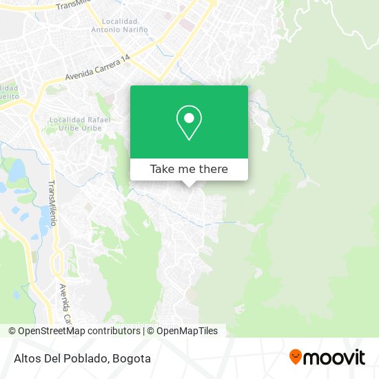 Altos Del Poblado map