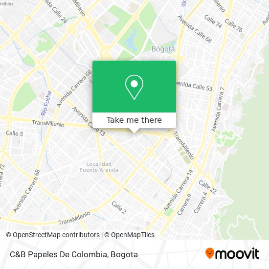 C&B Papeles De Colombia map