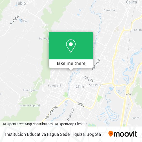 Institución Educativa Fagua Sede Tiquiza map