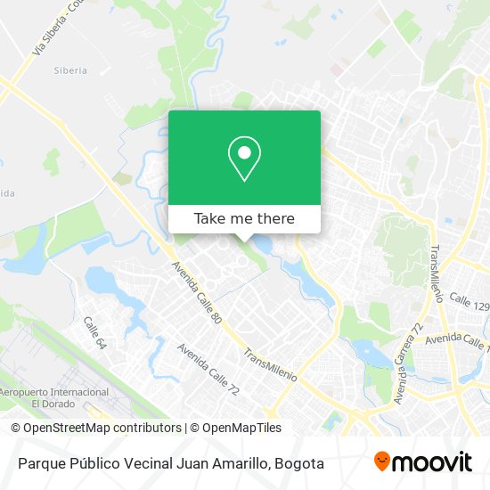 Mapa de Parque Público Vecinal Juan Amarillo