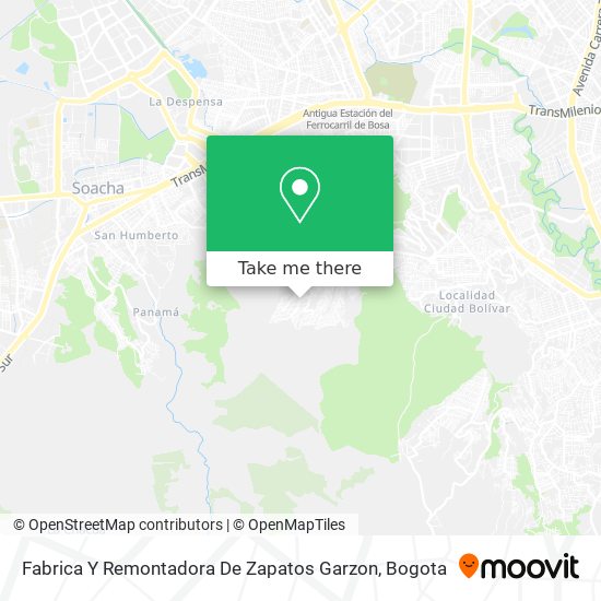 Mapa de Fabrica Y Remontadora De Zapatos Garzon