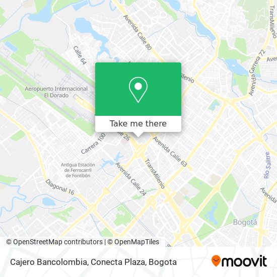 Cajero Bancolombia, Conecta Plaza map