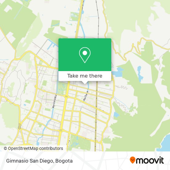 Gimnasio San Diego map